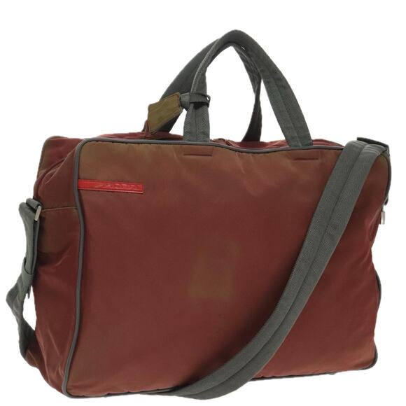 PRADA Sports Boston Bag Nylon Red - Picture 1 of 16